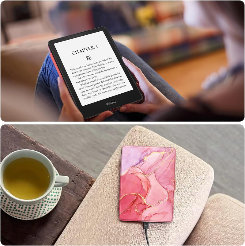 Kindle Paperwhite (11th Gen 2021) SlimShell PU Leather Case | Fintie