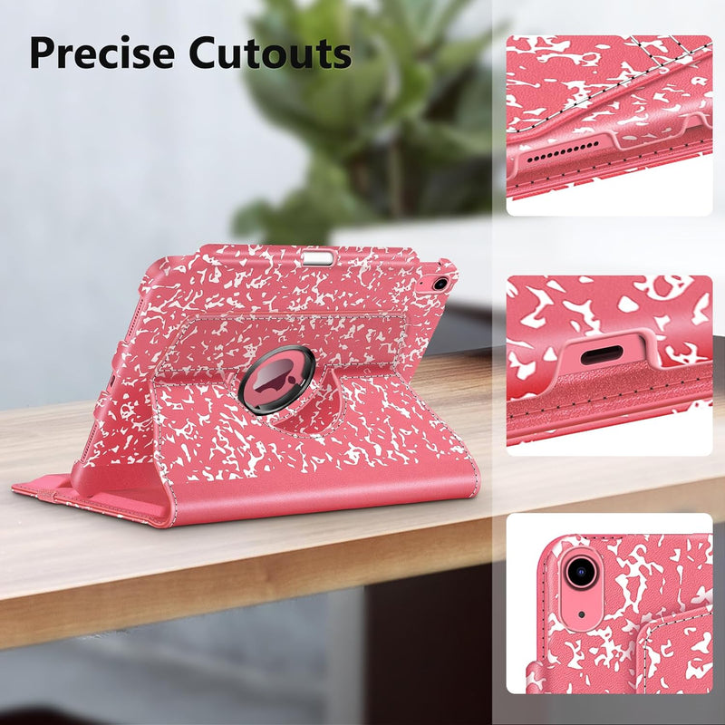 iPad 11-Inch A16 Chip 2025, iPad 10th Gen (2022) 360-Degree Rotating Case w/ Pencil Holder | Fintie