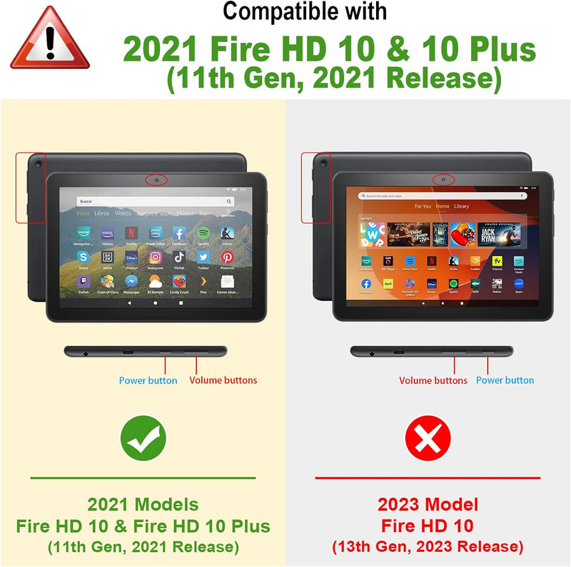 Fire HD 10 / Fire HD 10 Plus (11th Gen 2021) Slim Case | Fintie