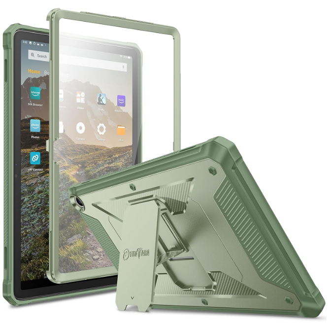 Fire Max 11 Tablet (13th Gen, 2023) Tuatara Kickstand Case with Screen Protector | Fintie