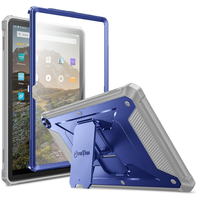 Fire Max 11 Tablet (13th Gen, 2023) Tuatara Kickstand Case with Screen Protector | Fintie