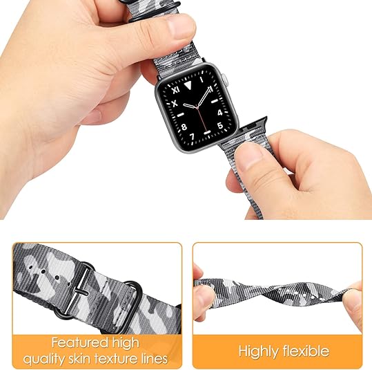 Fintie Nylon Band for Apple Watch 49mm/45mm/44mm/42mm (Ultra 2/Series 9/ 8/7/SE/6/5/4/3/2/1)