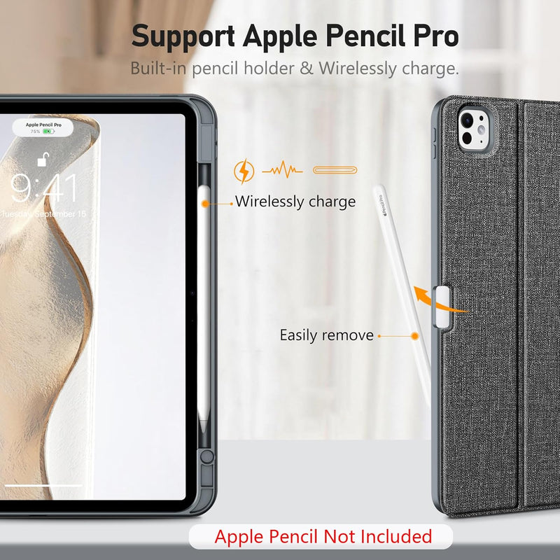 m4 ipad pro 13-inch case with Apple Pencil Pro slot