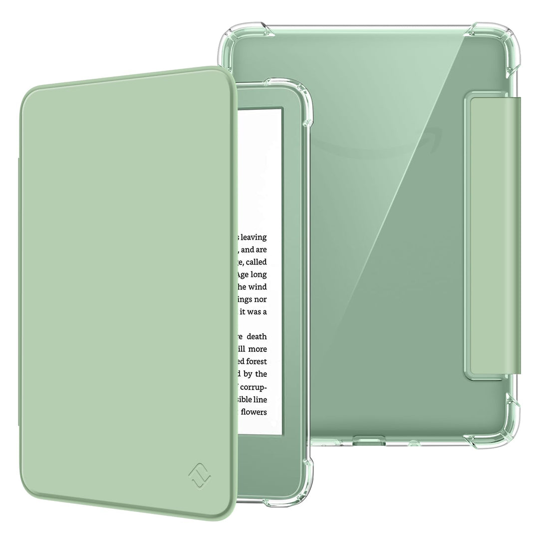 Kindle　第11世代　広告なし　16GB 6インチ 本体 グリーンカバー Kindle 11th Gen (2024/2022) 6-Inch Slim Case w/Clear TPU Back