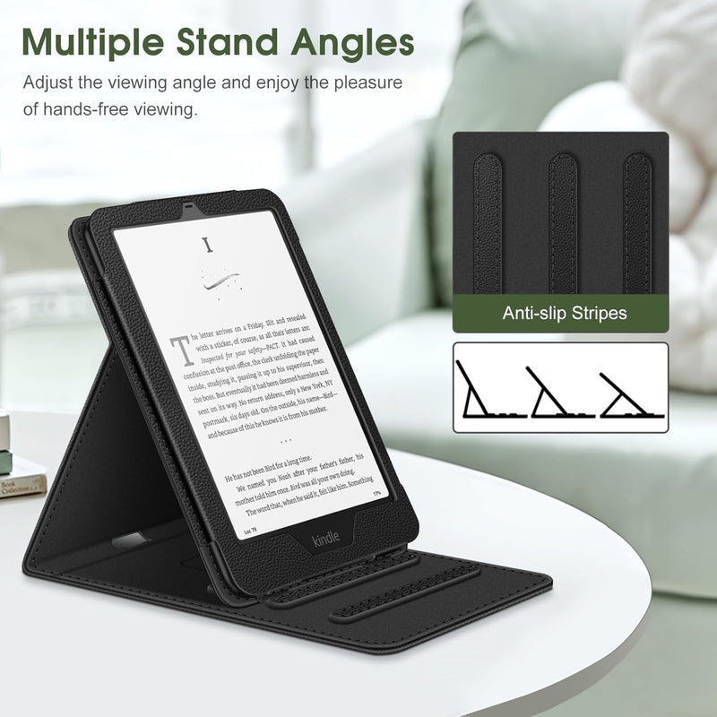 Flip Case for Kindle Paperwhite 7"/6.8" (12th/11th Gen) and Kindle Colorsoft [Vertical Stand Cover] | Fintie