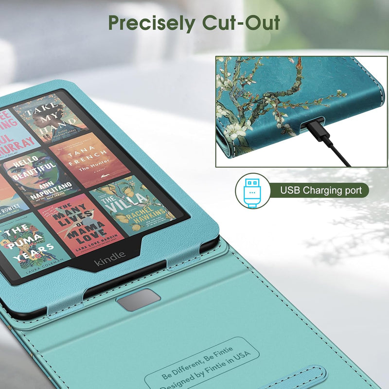 Flip Case for Kindle Paperwhite 7"/6.8" (12th/11th Gen) and Kindle Colorsoft [Vertical Stand Cover] | Fintie