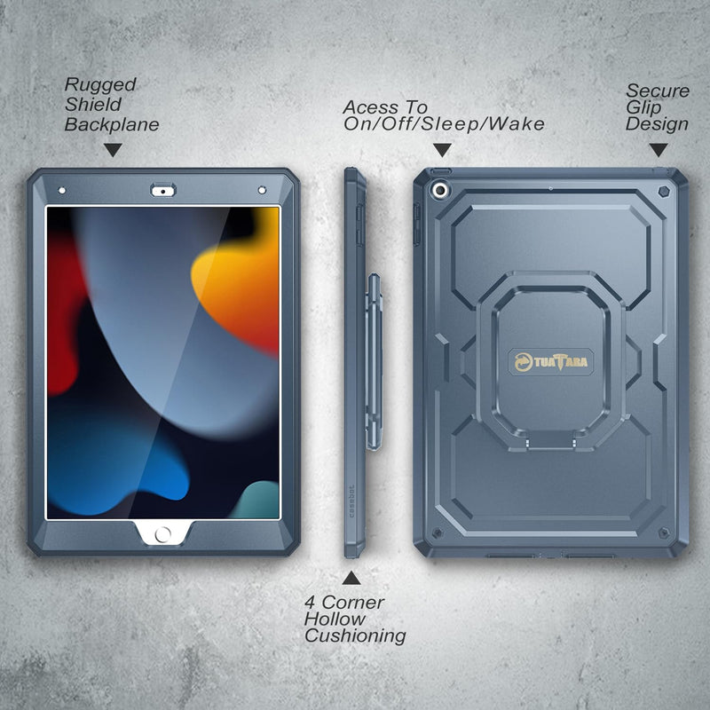 iPad 9th Gen (2021) / iPad 8th Gen / iPad 7th Gen 10.2" Tuatara Rugged Case | Fintie