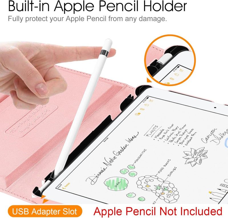 iPad 9th Gen / iPad 8th/7th Gen 360-Degree Rotating Case with Pencil Holder | Fintie