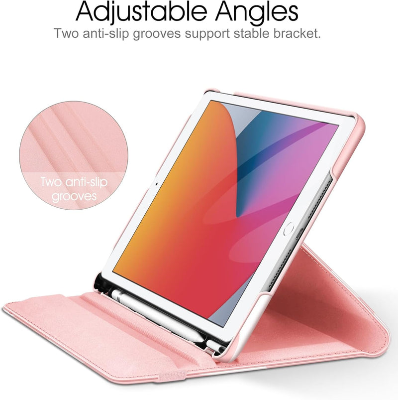 iPad 9th Gen / iPad 8th/7th Gen 360-Degree Rotating Case with Pencil Holder | Fintie