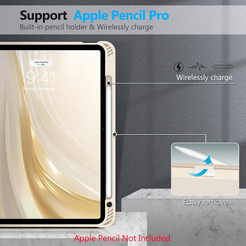 iPad Air 11" (M3/M2 chip, 2025/2024), iPad Air 5th/4th Gen (10.9") Slim Case with Pencil Holder | Fintie