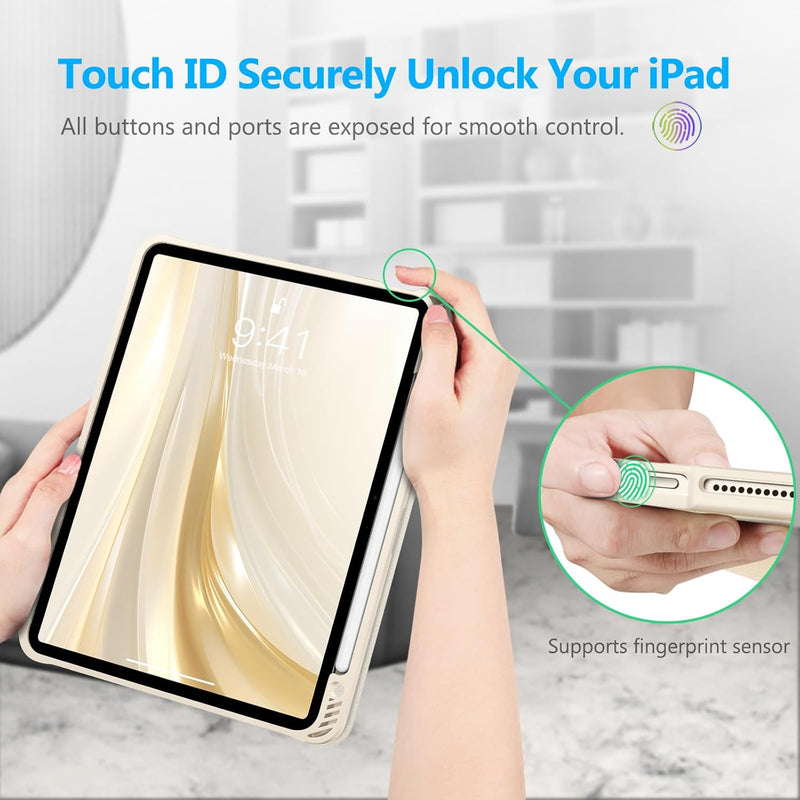 iPad Air 11" (M3/M2 chip, 2025/2024), iPad Air 5th/4th Gen (10.9") Slim Case with Pencil Holder | Fintie