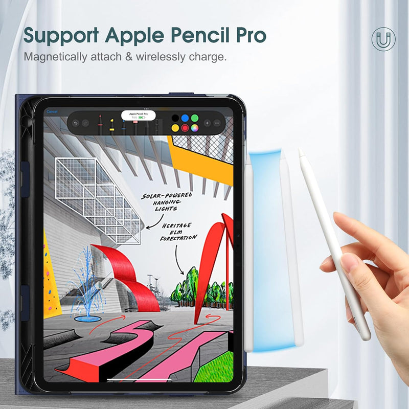 11-inch ipad pro m4 case with Apple Pencil Pro holder