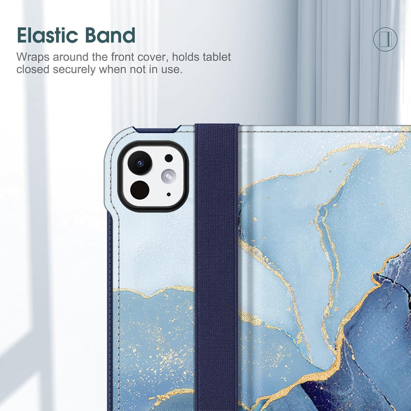 Fintie ipad pro 11 m4 chip case in ocean-themed patterns