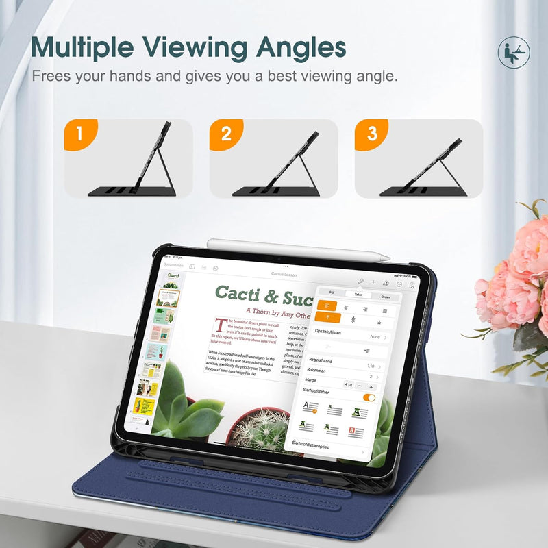 2024 apple ipad pro 11 case with multiple viewing angles 