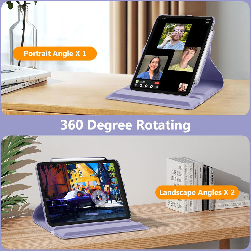 iPad Pro 11-inch 2024 (M4 chip) 360-Degree Swiveling Stand Case | Fintie
