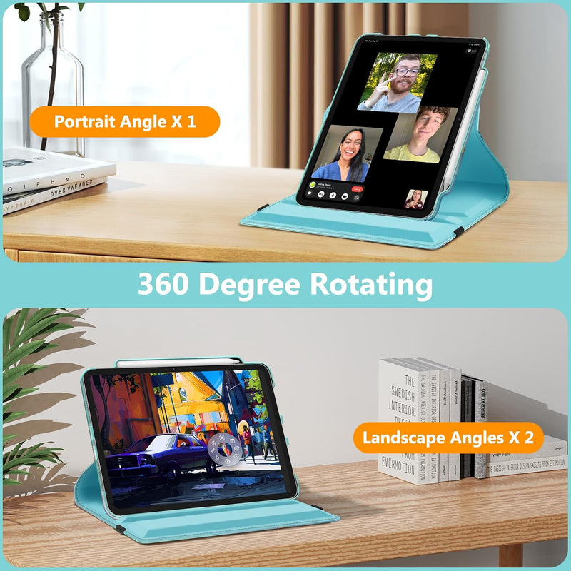 iPad Pro 11-inch 2024 (M4 chip) 360-Degree Swiveling Stand Case | Fintie