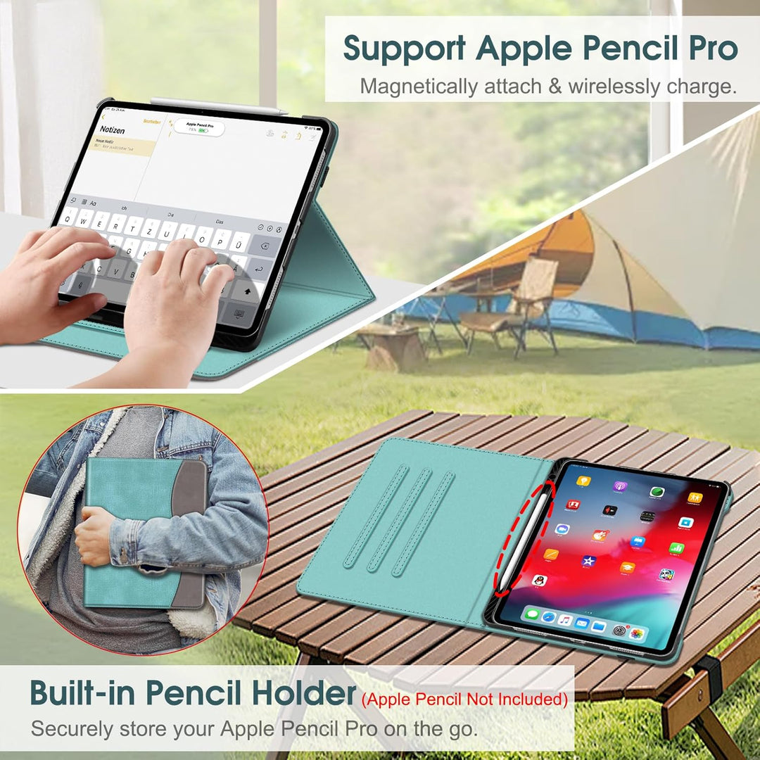 tent ipad holder iPad Pro 13" (M5/M4 chip) Multi-Angle Viewing Case