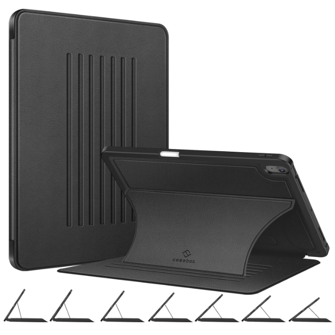 iPad Air 13-inch magnetic stand case in solid black
