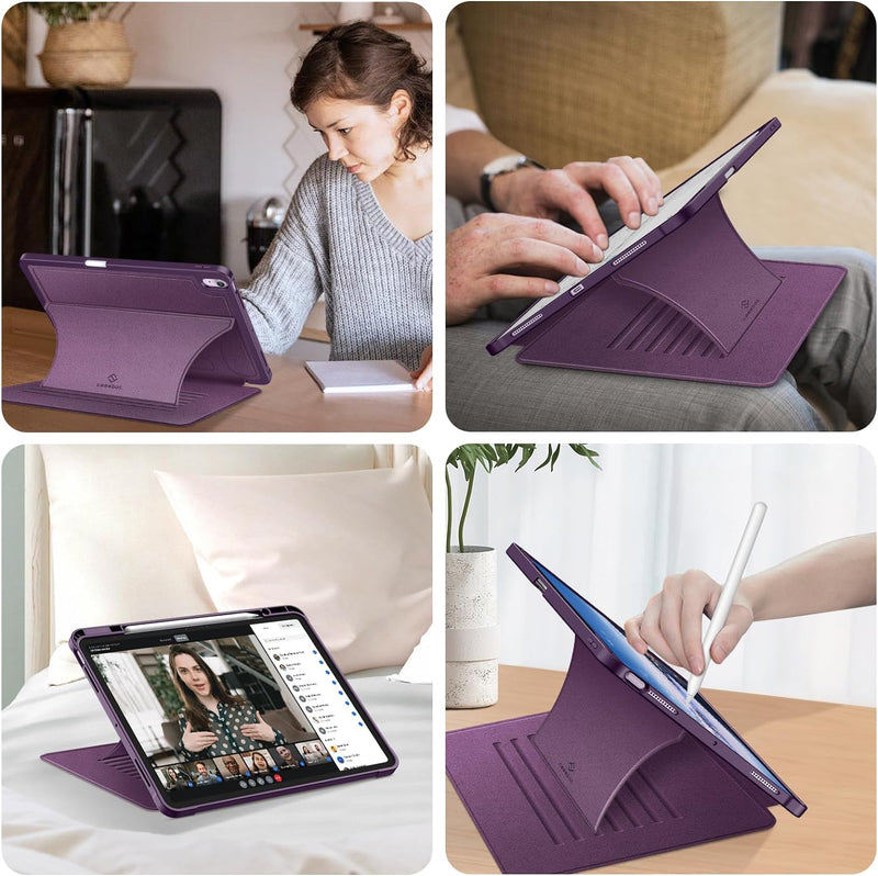 Fintie iPad Air 13 case stable on laps