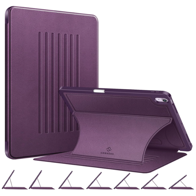 iPad Air 13 case with magnetic stand purple