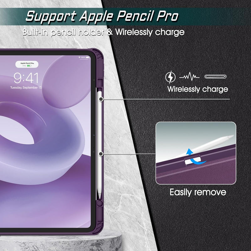 charge apple pencil pro with fintie case on