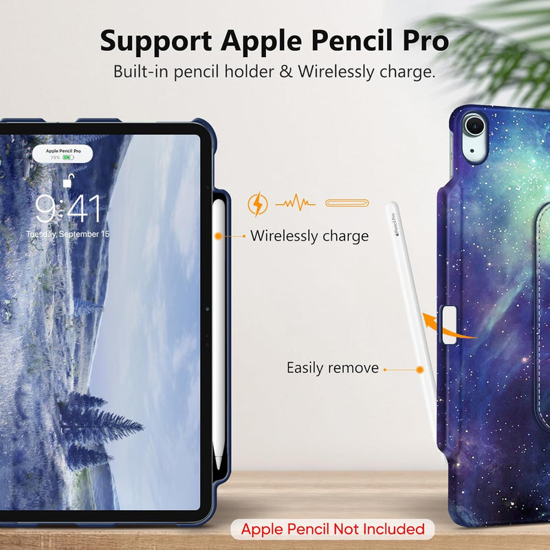iPad Air 13-inch (M3/M2 chip) 360-Degree Rotating Case | Fintie