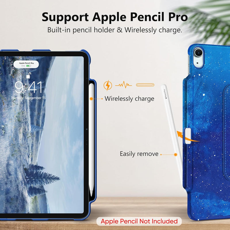 iPad Air 13-inch (M3/M2 chip) 360-Degree Rotating Case | Fintie