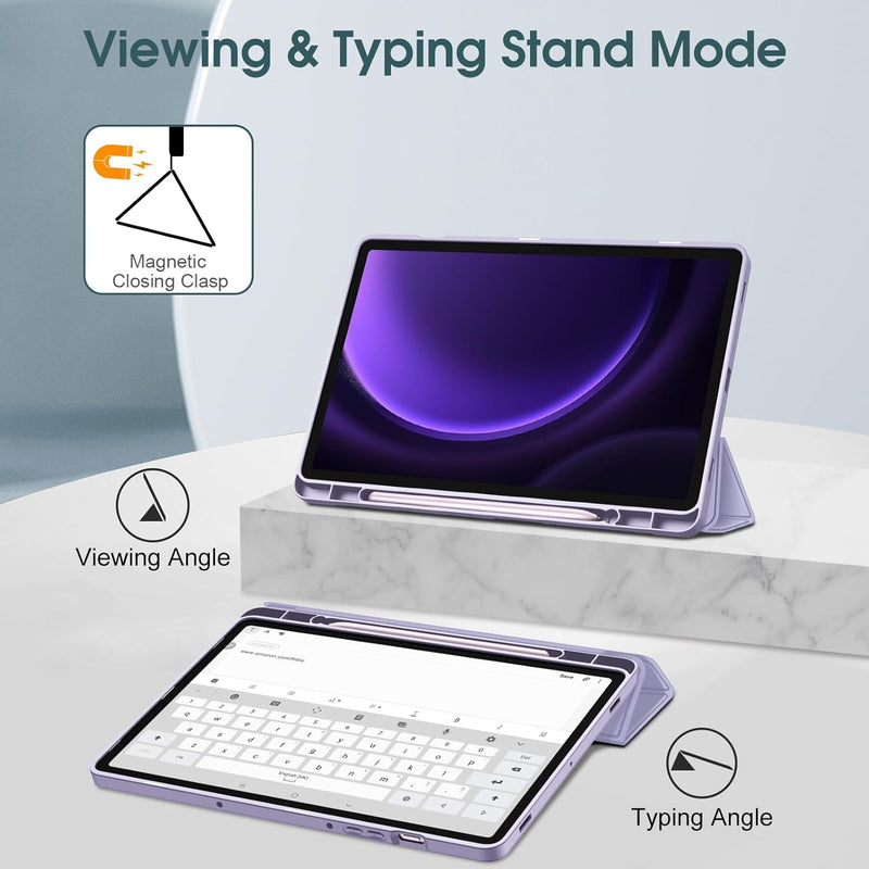Galaxy Tab S10 FE 10.9" 2025/ Galaxy Tab S9 FE 10.9"/Tab S9 11" Slim Case with Soft TPU Back Cover | Fintie