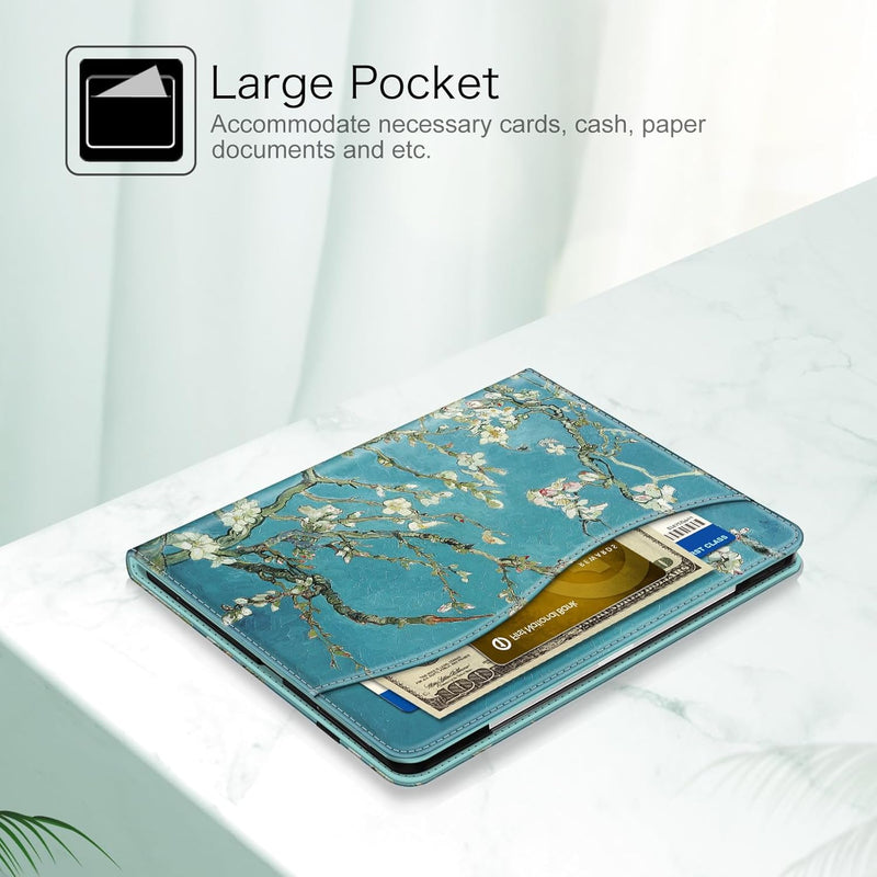 ipad pro 13 case with a pocket for storing cards, notes, papers