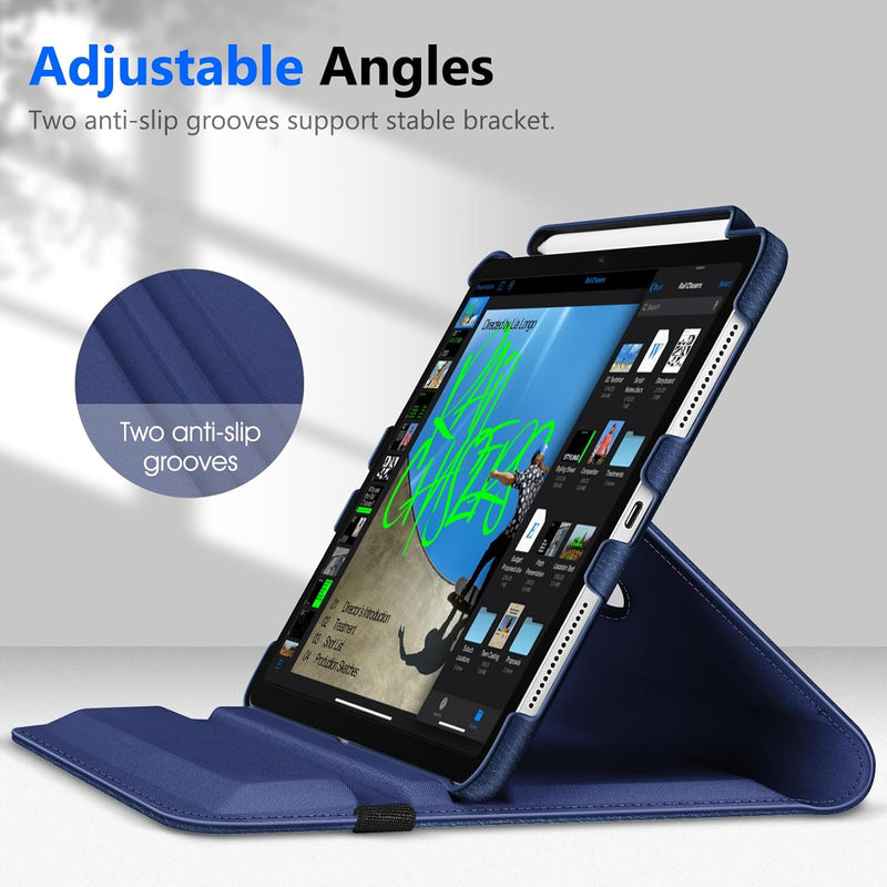 iPad Pro 11-inch 2024 (M4 chip) 360-Degree Swiveling Stand Case | Fintie