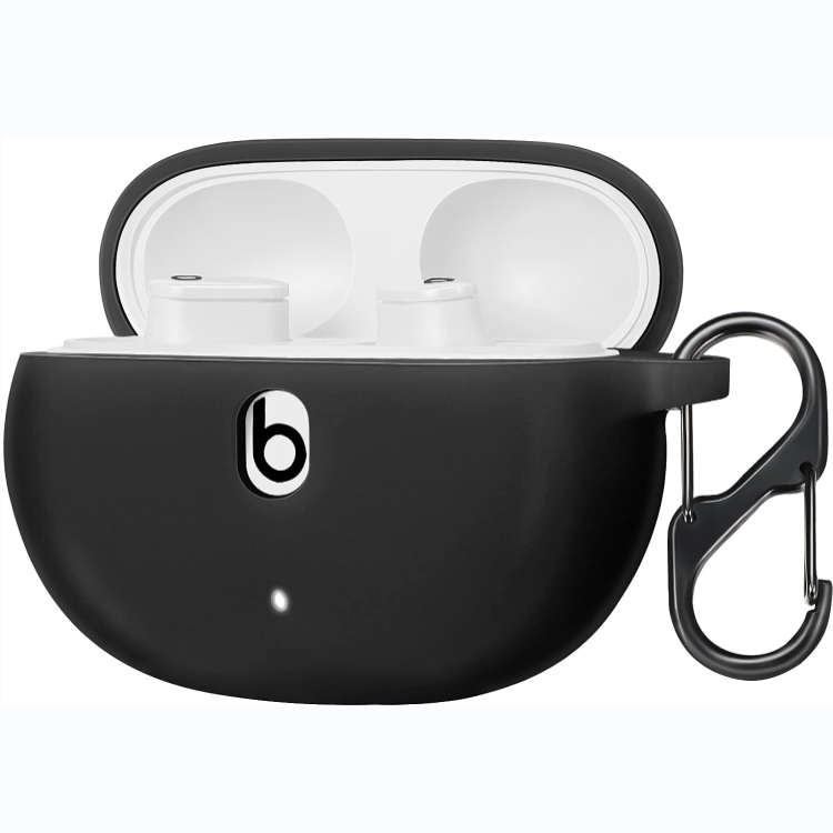 Beats Studio Buds + (2023) / Beats Studio Buds (2021) Silicone Cover with Keychain Carabiner | Fintie