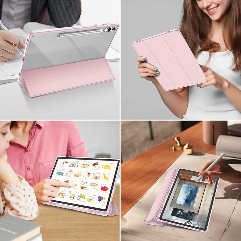 Galaxy Tab S10+ / Tab S9+ / Tab S9 FE+ Hybrid Slim Case w/ Upgraded S Pen Slot | Fintie