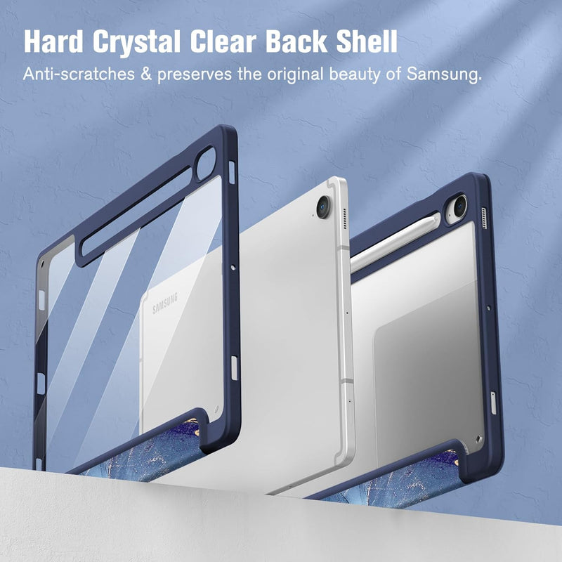 Galaxy Tab S10 FE/Tab S9 FE 10.9"/Tab S9 11" Hybrid Slim Case w/ Pencil Holder | Fintie