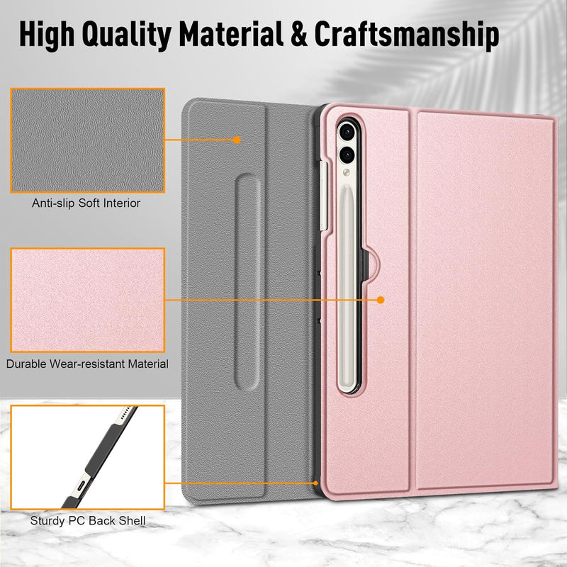Galaxy Tab S10 Plus (2024)/ Tab S9 Plus (2023) Keyboard Case w/ S Pen Holder | Fintie