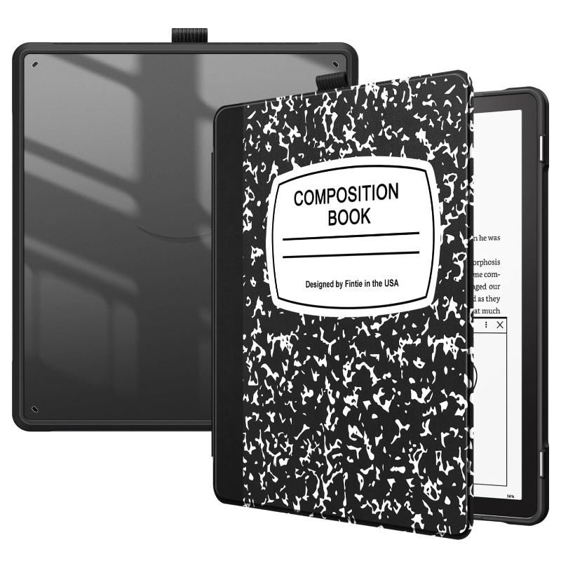 Kindle Scribe (2024/2022) Hybrid Slim Case w/ Transparent Back Shell | Fintie