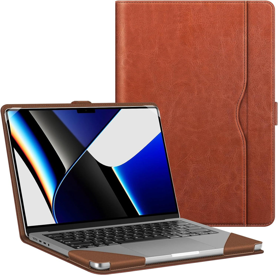 MacBook Pro 14 (2026/2025/2024/2023/2021) PU Leather Sleeve Case