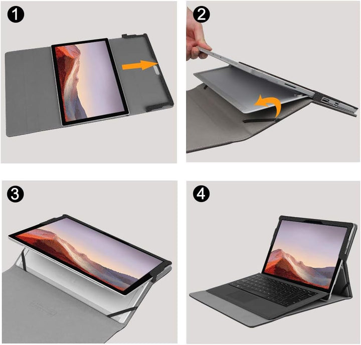Surface Pro 7+/Pro 7/6/5/4/3 Multiple Angle Viewing