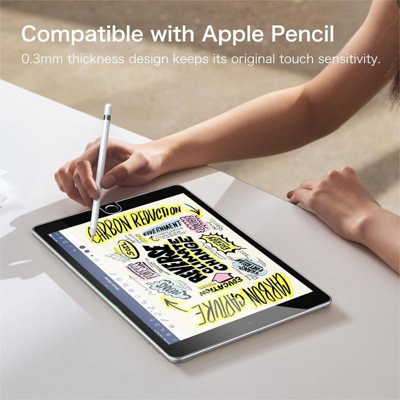 iPad 9th Gen / iPad 8th Gen / iPad 7th Gen 10.2-Inch Tempered Glass Screen Protector | Fintie