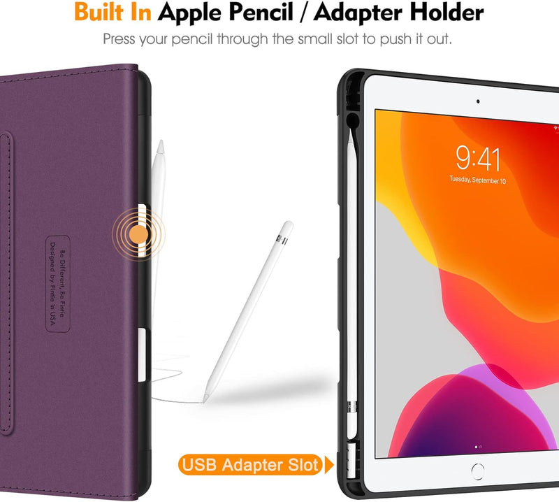 iPad 9th Gen / iPad 8th/7th Gen Multi-Angle Soft TPU Back Case | Fintie