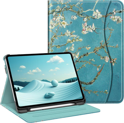 iPad Pro 11 inch m4 case multi-angles van gogh blossoms