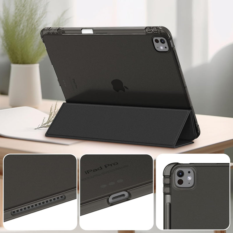 iPad Pro 13-inch 2024 (M4 chip) SlimShell Case with Translucent Frosted Back | Fintie