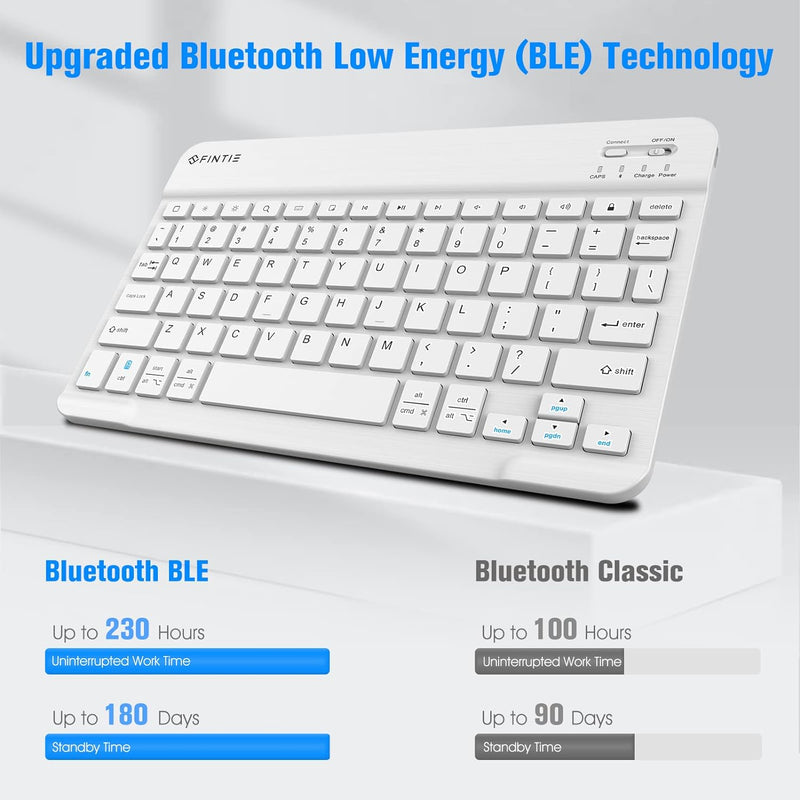 10-Inch Ultrathin Wireless Bluetooth Keyboard for iPad/iPhone/Android Tablets | Fintie