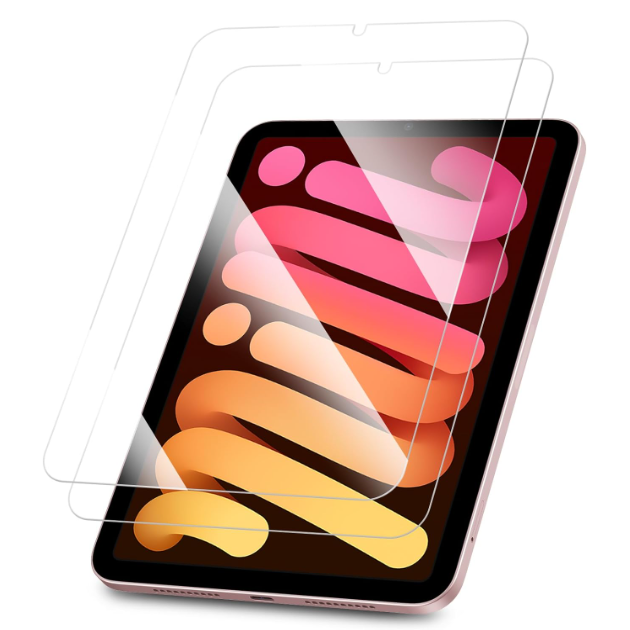 [2 Pack] iPad Mini A17 Pro (2024), iPad Mini 6th Gen (2021) Tempered Glass Screen Protector | Fintie