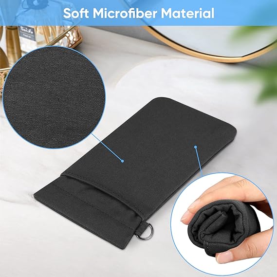 Fintie Soft Eyeglasses Case with Carrying Strap [Double Pouch] display picture 2