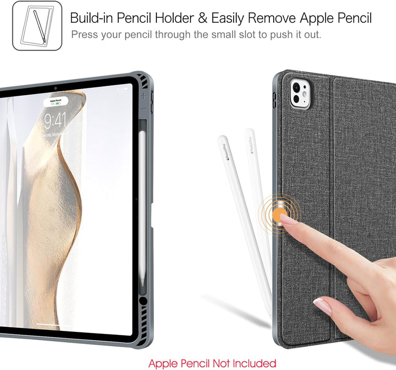 13-inch ipad pro m4 case with pencil holder