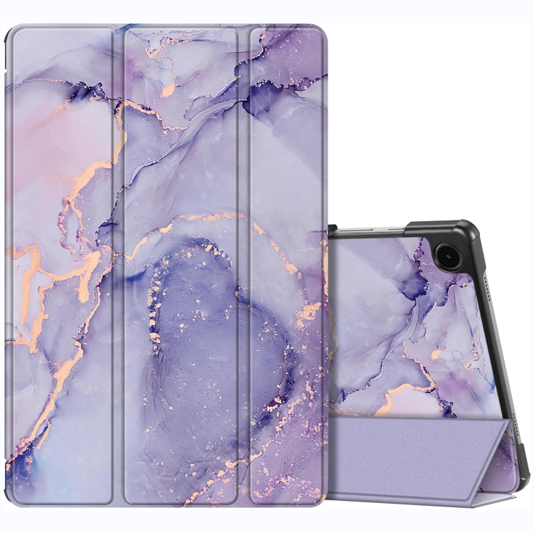 fintie galaxy tab a9 plus case in lilac marble
