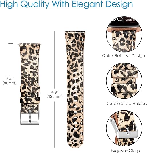 Fitbit Versa 2/Versa/Versa Lite Genuine Leather Band Fintie