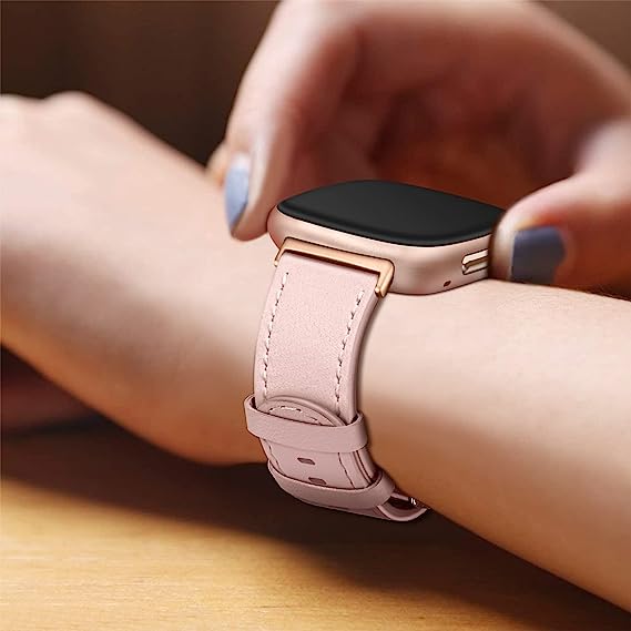 Fitbit Versa 4/Fitbit Versa 3/Fitbit Sense Genuine Leather Band | Fintie