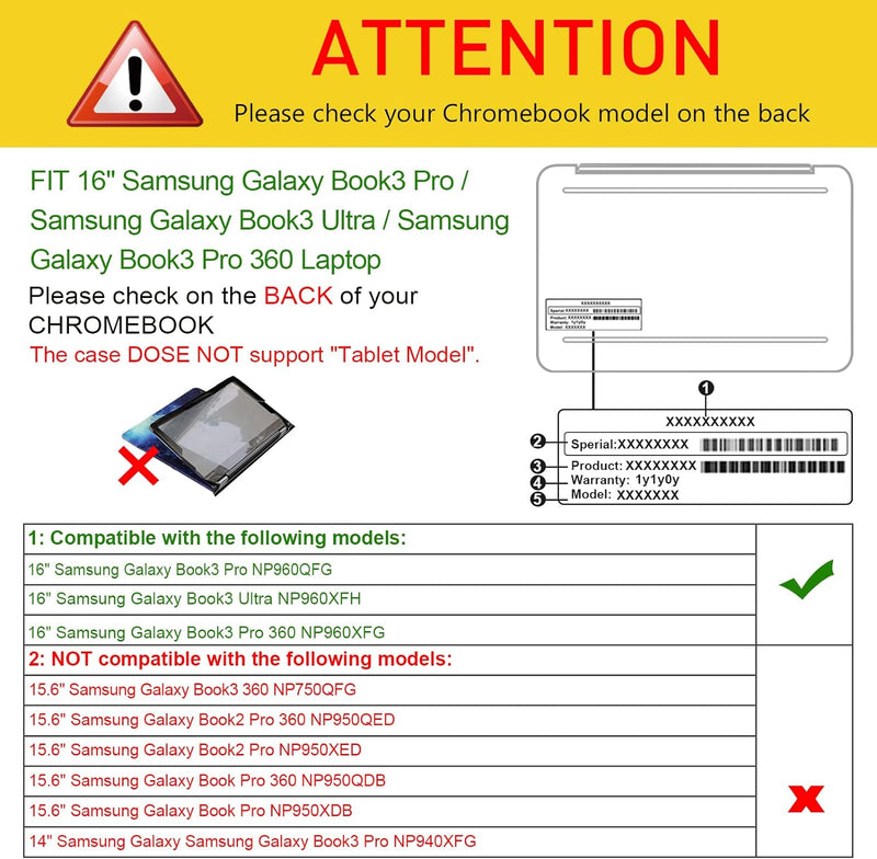 Samsung Galaxy Book3 Pro (16")/Galaxy Book3 Ultra/Galaxy Book3 Pro 360 Sleeve Case| Fintie