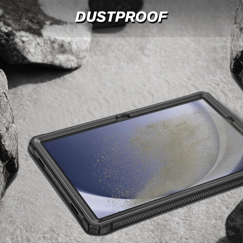 Galaxy Tab A9 Plus 11" Rugged Tuatara Kickstand Case w/ Screen Protector | Fintie